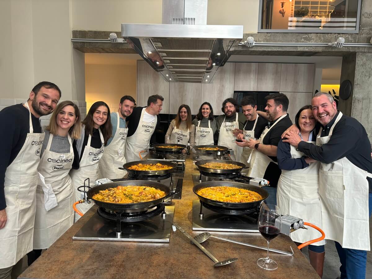 Dinámicas de cohesión grupal con talleres de cocina